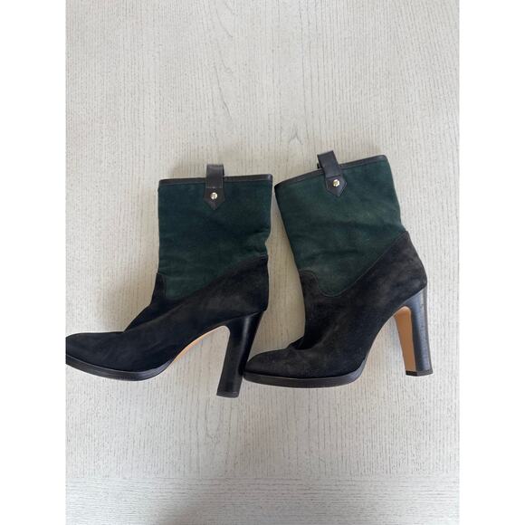 Vero Cuoio Made in Italy Emerald Green Ankle Boots Booties Quiet Luxury (A) - Picture 2 of 4